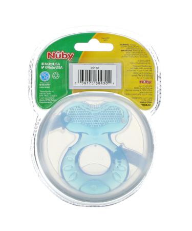 Nuby Teethe Eez Soothing Teether for 3+ Months â€“ Blue | Baby Teeth Relief - Buy Online on SooperMarket.com