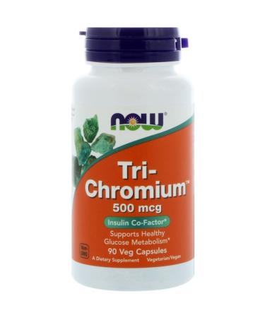 Now Foods Tri-Chromium 500 mcg 90 Veg Capsules