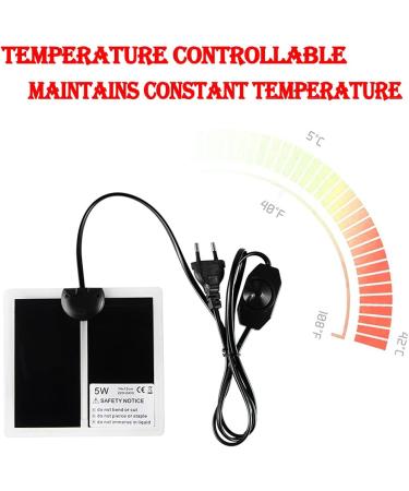 2 PCS Reptile Heating Mat Warmer Mat Pad with Temperature Control Fit Adjustabl Reptile Heat Mat 5W/7W/14W/20W Warmer Mat Pad for Reptiles Turtle Tortoise Snakes Snails Lizard Gecko Spider (14W) - Buy Online on SooperMarket.com