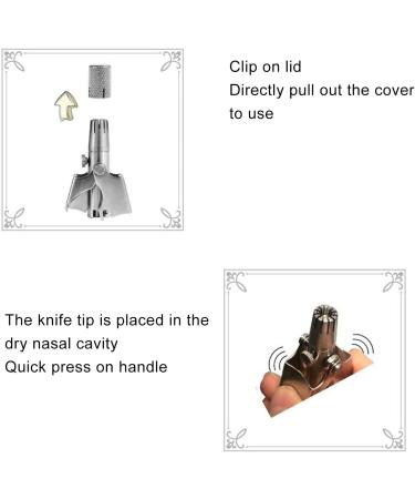 Greensen Manual Stainless Steel Nose Hair Trimmer - Safe & Effective 360 Rotation - Perfect for Men - Buy Online on SooperMarket.com