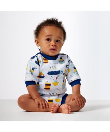 Splash About Happy Nappy Wetsuit with Reusable Swim Nappy - Tug Boats (3-6 Months) - Buy Online on SooperMarket.com