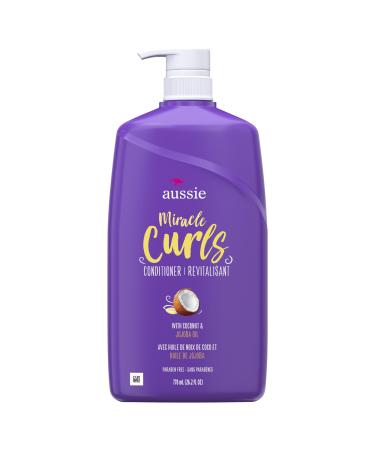 Aussie Miracle Curls with Coconut Oil Paraben Free Conditioner 778mL (26.2 FL OZ)