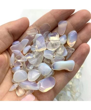 Natural Crystals and Stones 200gNatural Crystal Opalite Gravel Tumble Polishing Stone Chip 12mm-17mm for for Decoration kaixun