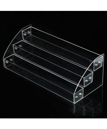 AYNEFY Acrylic Nail Polish Stand - 3 Layers Makeup Organizer Display - Clear Storage Holder (31x13.3x11cm) for All Nail Polish Enthusiasts - Buy Online on SooperMarket.com
