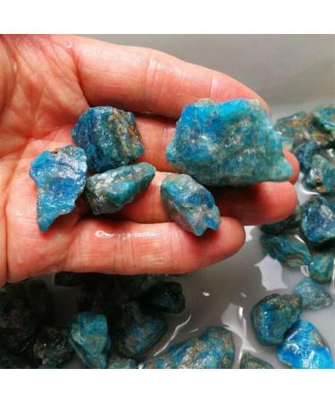 90-100g Natural Raw Blue Apatite Crystal Stone Gravel RoughMineral Specimen Collection NaturalReiki Decoration qiangang - Buy Online on SooperMarket.com