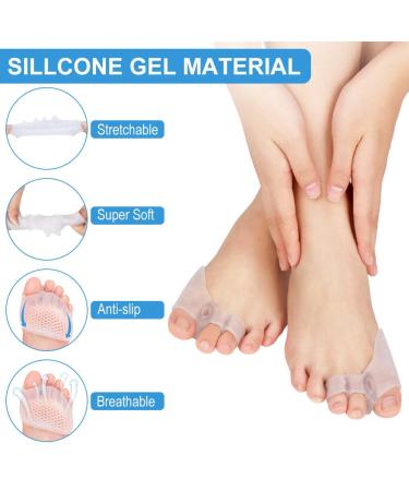 DOACT 3-Hole Bunion Corrector Protector with 5-Hole Big Toe Straighteners Gel Toe Separator Foot Splint Support for Hallux Valgus Overlapping Hammer Turf Bent Toe Day and - Buy Online on SooperMarket.com