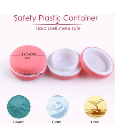Stalife Travel Makeup Pots for Cream Small Sample Pot for Cosmetics Leakproof Mini Jars Toiletries Moisturiser with Lables (Plastic 6 Pcs) - Buy Online on SooperMarket.com