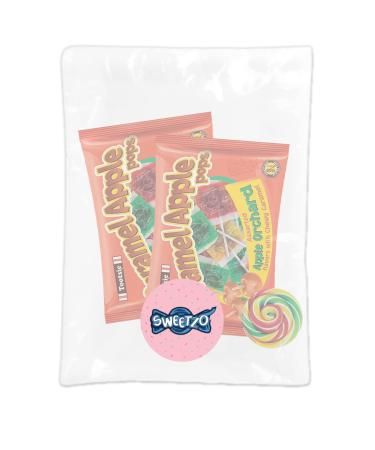 Caramel Apple Lollipops | Fall Themed Candy for Goodie Bags | Pack of 2 - Buy Online on SooperMarket.com