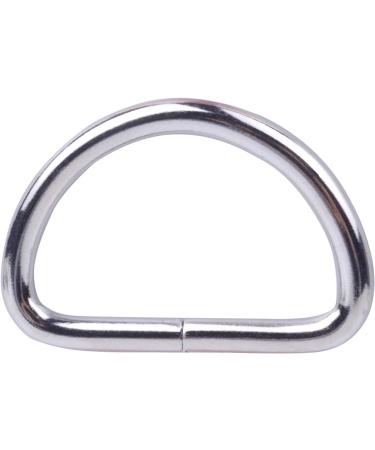 BronaGrand 1 Inch Metal Nickel Plated D Ring - Pack of 50, Silver - Buy Online on SooperMarket.com