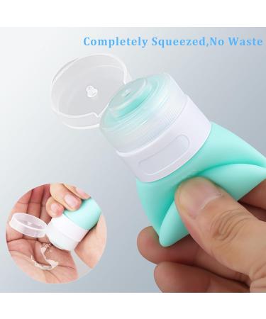Buy Wllhyf 2-Piece Silicone Travel Bottles (37ml) - Refillable & Perfect for International Travel - Buy Online on SooperMarket.com