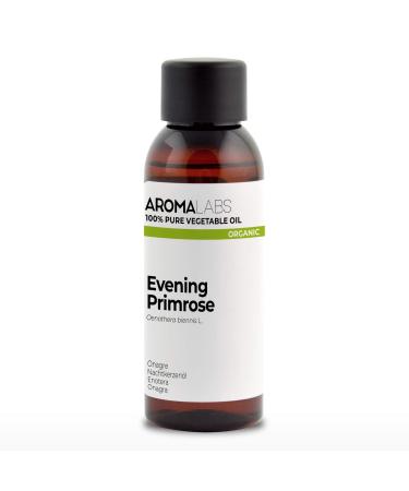 Organic plant -based night primrose oil - 50ml - 100% pure natural cold -pressed and from certified - Aroma Labs (French brand) 50 ml (1 Pack)