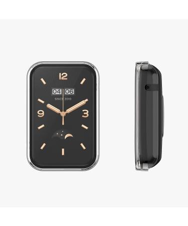 kwmobile Cover Comaptible with Xiaomi Mi Band 7 Pro (Set of 2) -Tempered Glass with Plastic Frame - Black/Transparent black / transparent - Buy Online on SooperMarket.com