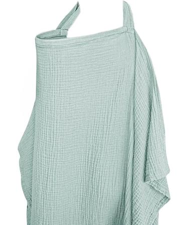 AlloFuu Nursing Cover Apron | Soft Breathable Nursing Scarf for On-the-Go - Green Nursing Cover - Buy Online on SooperMarket.com