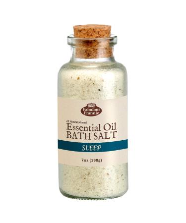 Fabulous Frannie Sleep Therapeuic Mineral Bath Salt - 7oz Made with Pure Essential Oils (Lavender  Marjoram  Vetiver and Chamomile)