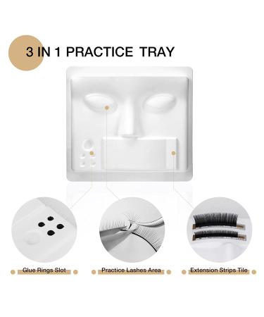 LASHVIEW Eyelash Practice Kit for Beginners - Includes Individual Lashes, Glue, Tweezers, and Training Lashes - Buy Online on SooperMarket.com