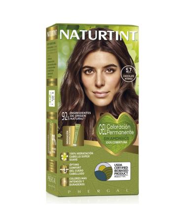 Natureint Biobased |Hair color without ammonia |5.7 chocolate chestnuts light |High proportion of natural ingredients170 ml 5.7 chocolate chestnuts light 56.67 ml (3 pack)