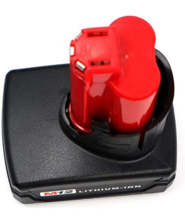 4000mAh MIL 12V Li-ion Battery for Milwaukee Tools - Compatible with M12 Models & Rechargeable 18650 Technology - Buy Online on SooperMarket.com