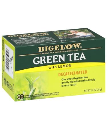 Bigelow Decaffeinated Green Tea with Lemon, 20 Count (Pack of 6), 120 Total Teabags