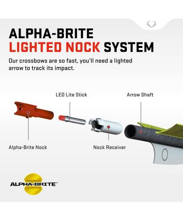 TenPoint Alpha-Brite Lighted Crossbow Nock Red - Pack of 3 | Compatible with TenPoint, Wicked Ridge & Horton Innovations Crossbows - Buy Online on SooperMarket.com