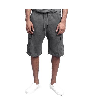 Ronony Men Shorts Summer Pants Cargohose Short Stretch Jogger Cargoshorts Slim Fit Leisure Holds Caprishorts Chinoshorts Pure Color Outdoor Five Points L 001#Gray