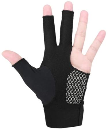 Pool Gloves Billiards Left Hand for Men and Women, Color You 3 Fingers Show Gloves for Billiard Shooters Carom Pool Snooker Cue Sport Elastic Lycra Billiards Glove (1PCS)