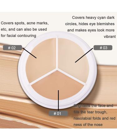 KMF2005 Professional Correcting Concealer Palette - 5.2*3 Colors - 2Pcs - Buy Online on SooperMarket.com