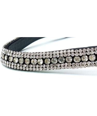 Beautiful Horse-Straps with Sparkling Stones | Equipride | Bright Brown Leather - 16'' - Buy Online on SooperMarket.com