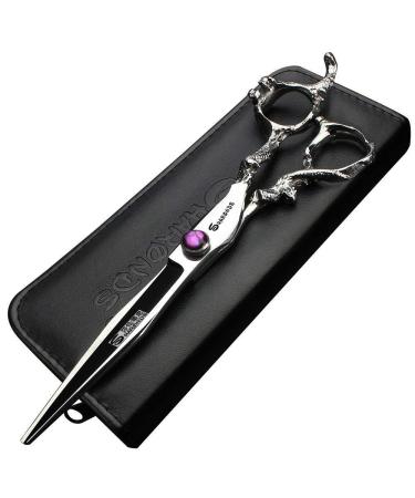 SHARONDS Hair Scissors 8" Professional Hairdressing Scissors Sharp Stainlesss Steel Salons Hair Cutting Shears for Women Men