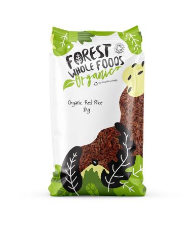 Forest Whole Foods Organic Red Rice (1kg) 1 kg (Pack of 1)