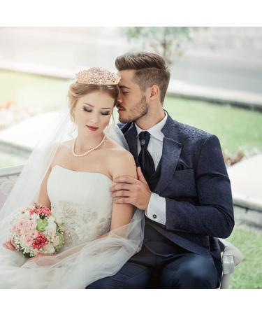 Didder Crystal Tiara - Gold Princess Crown for Women & Girls | Rhinestone Bridal Hair Accessories for Wedding, Prom & Parties - Buy Online on SooperMarket.com