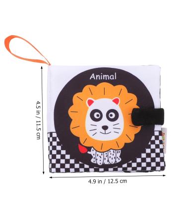 Ibasenice 5-Soft Fabric Book - Early Education Toys for Babies | Black & White Baby Books | Peach Skin Cloth Toys - Buy Online on SooperMarket.com