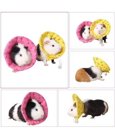 NashaFeiLi Pet Recovery Collar Elizabethan Small Animal Hamster Collar Cone Adjustable Comfy Collar for Hamster Chinchilla Small Pet (S Yellow) S Yellow - Buy Online on SooperMarket.com