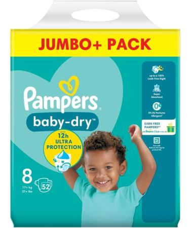 Pampers Size 8 Baby-Dry Nappies