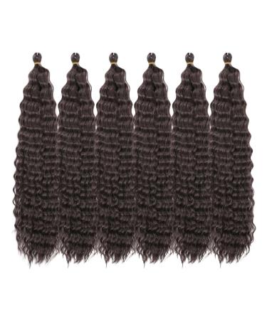 Deep Twist Crochet Hair - Ombre Kinky Curl Braided Hair Extensions 22 Inch 6 Packs - Synthetic Curly Hairstyle - Buy Online on SooperMarket.com
