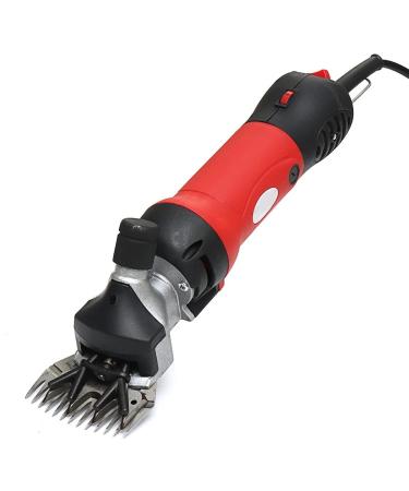 Animal Grooming Kit 6 Stall Speed Electric Shearing Clipper Shear Sheep Goats Alpaca Shears Pet Hair Shearing Machine Cutter Wool Scissor Farm Suppl Keeps Sheep Cool in Summer (Color : Rosso)