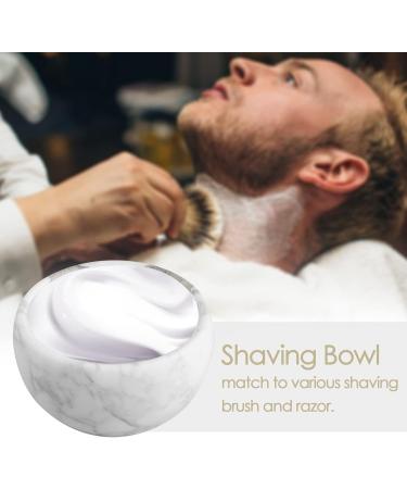 Linkidea Marmor-Razi Bowl - Premium Shaving Soap Mug for Men | Wide Opening Barber Foam Cup for Beard & Wet Razor Shaving - Buy Online on SooperMarket.com