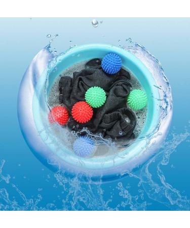 Saibit Reusable Dryer Balls Tumble Laundry Wash Balls Non Melt Dryer Balls for Speeding Drying and Reducing Creases for Clothes (Pink) - Buy Online on SooperMarket.com