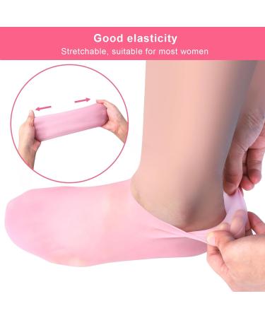 Exin Dehcen Silicone Moisturizing Socks for Women - 3 Pairs Anti-Slip Spa-Gel Foot Care for Dry Cracked Feet - Buy Online on SooperMarket.com