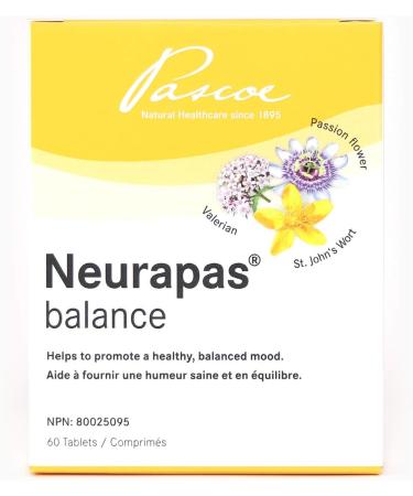 Pascoe - Neurapas Balance Helps to Promote a Healthy Balanced Mood Made With a Triple Herbal Combination of St John s Wort Valerian & Passionflower to Boost Your Mood (60 Tablets (Pack of 2)) 60 Count (Pack of 2) - Buy Online on SooperMarket.com
