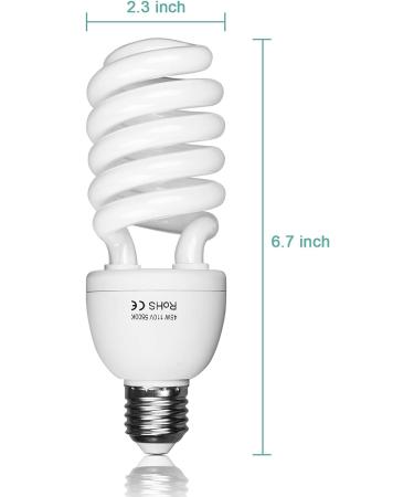 EMART Full Spectrum Light Bulb 2 x 45W 5500K CFL Daylight - Photography Studio Lighting (2 Pack) - Buy Online on SooperMarket.com