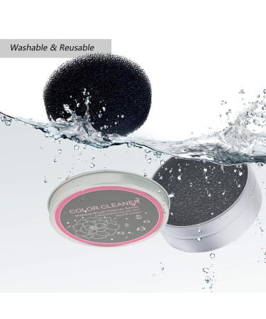 Hongecb Professional Make-Up Brush Cleaner - Quick Color Change Sponge Tool Set (3PCs) for Easy Dry Cleaning - Compact Storage Can Included - Buy Online on SooperMarket.com