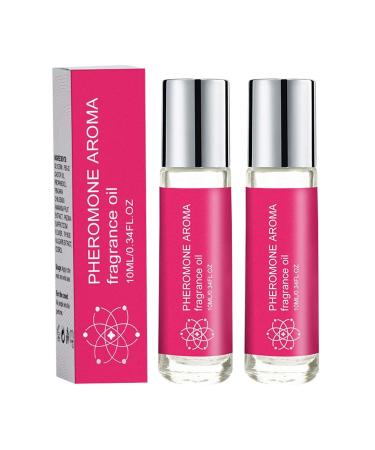 Roll-On Pheromones Perfumes for Women Long-lasting Rollerball Pheromone Perfume Oil Fragrance Personal Cologne for Her Infused Essential Oil - Travel size (2 Pack)