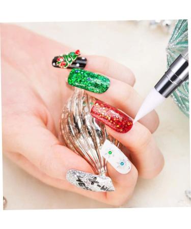 1PC Nail Art Sculpture Pens Silicone Dual Head Manicure Carving Pen Rhinestone Beads Picker Tool - Buy Online on SooperMarket.com