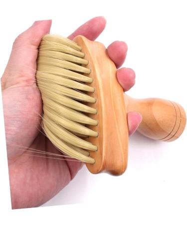 minkissy Face Duster Hair Cutting Neck Duster Barber Neck Brush Hair Sweep Brush Barber Hair Duster Hair Duster Brush Barber Neck Duster Shaving Brush Wooden Haircut Set Sharpen M Picture 1 - Buy Online on SooperMarket.com