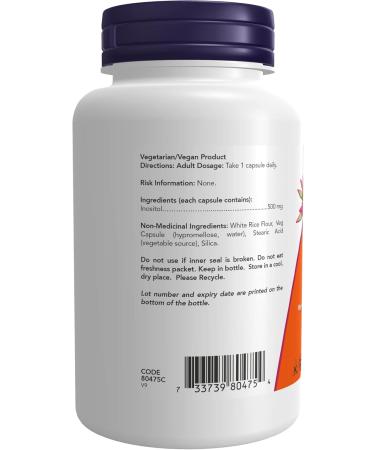 NOW Acetyl L-Carnitine 500mg 100 vcaps and NOW Inositol 500mg 100 vcaps - Buy Online on SooperMarket.com