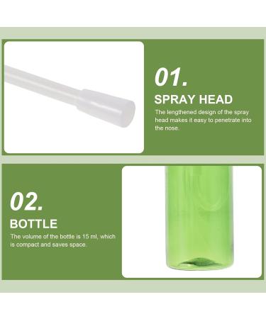 Hemoton 10 Pack Refillable Nasal Spray Bottles 15 ml - Empty Nasal Sprayers for Travel - Green 9x2.4x2.4 cm - Buy Online on SooperMarket.com