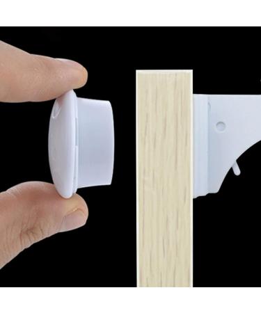 2 Pcs Magnetic Cupboard Locks Cupboard Locks for Children Universal Replacement Magnetic Child Locks for Cupboard Doors Easy Install Child Locks for Kitchen Cupboards (White) - Buy Online on SooperMarket.com