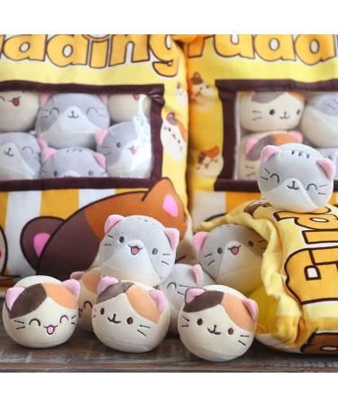 HXPLN Cute Snack Pillow Cat Plush with Kitty Dolls - Creative Gift for Teenagers Girls Children - Buy Online on SooperMarket.com