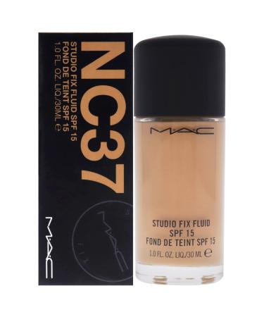 MAC STUDIO FIX FLUID SPF 15 FOUNDATION NC37 - Medium Peachy 30.00 ml (Pack of 1)