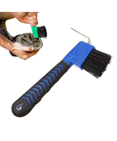 DHinkyoung Horse Hoof Pick Brush with Handle Sturdy Hoofpick Brush Horseshoe Brush Horses Hoof Groove Cleaner Horseshoe Repair Tool for Horses Donkey Goat Tires and Hiking Boots(Random Colour)